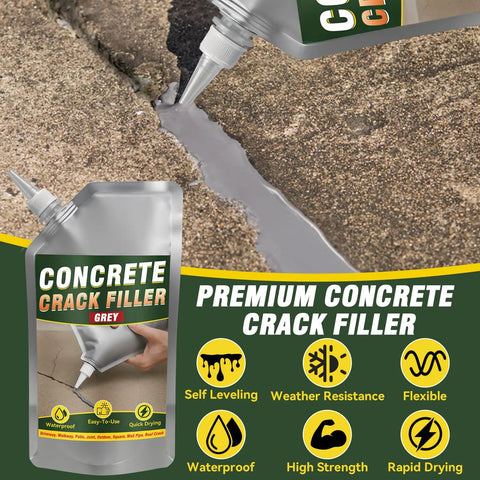 Ultimate Concrete Crack Filler 500g High Elasticity Self Leveling Sealant Waterproof Caulk repairing crack in driveway