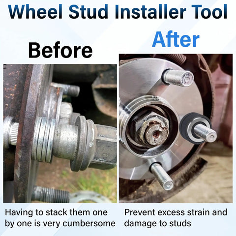 Must Have Universal Wheel Stud Installer 22800 Tool For Cars, SUVs, Towed Vehicles And Light Duty Trucks Tire Stud Puller