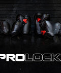 Impact Absorbing Gel Knee Pads With Thigh Stabilization for Flooring and Roofing Work displayed in a lineup on black background.