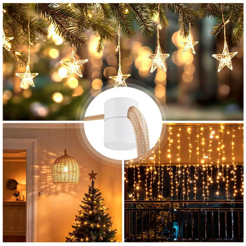 Six Pack Aluminum Swag Hooks For Ceiling Hanging No Fuss Heavy Duty White Ceiling Hooks For Pendant Lights And Plug In Lamps Easy To Install Modern Ceiling Hooks For Light Cords And Decor Super Load Capacity