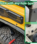Universal Cable Tie Buckle Kit With 3.54 Inch And 6 Inch Zip Tie Clips Snap On Fasteners in car installation view