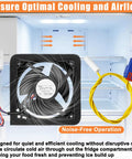 Upgraded Refrigerator Evaporator Fan Motor DA81-06013A Replacement For Samsung Fridge No Noise With Temperature Sensor RF263BEAESR