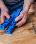 Pocket Hole Jig XL For Thick Lumber And Framing Drills 1.5 To 3.5 Inch Stock Built For 2x4 And 4x4 Builds on workbench