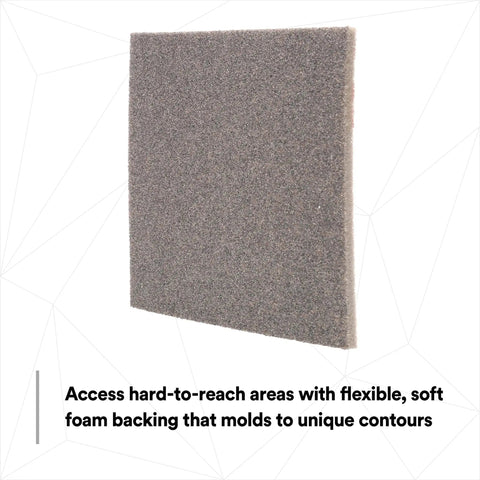 Softback Sanding Sponge Set, 20 Pack, Medium Grit for Wet or Dry Sanding, showing flexible foam backing and aluminum oxide abrasive.