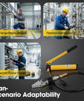Alloy Steel Spreading Wedge With Manual Pump Driven Separator Heat Treated Jaws 30mm Opening Capacity in field work scenario