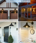 3 Pack Outdoor Wall Lights Wall Mount For Front Porch Matte Black Farmhouse Sconces Exterior And Indoor E26 Socket Dope Durable Powder Coated Metal Barn Style illuminating various settings