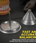 Two Pack Metal Blade Balancers For Lawn Mower After Sharpening Universal Design Keeps Blades Balanced And Aligned