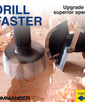 Workhorse 5 Piece Wave Cutter Forstner Drill Bit Set Metric Sizes 15 To 35 Millimeters high speed steel cutting through wood shavings.