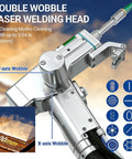 Double wobble laser welding head for Laser Welding Machine 1500W 4 In 1 Handheld Fiber Welder And Cutter For Metal Rust Removal 220V.