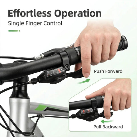 7 Speed Right Thumb Bike Shifter For Smooth Gear Changes, Trigger Shifter Lever with gear indicator on bicycle handlebar