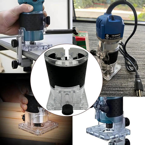 Badass Replacement Trimmer Base Plate And Router Attachment For Popular Power Tools Models 3701 3709 Rt0700c Rt0701c showing clear construction and attachment detail.
