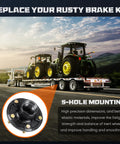 Trailer Idler Hub Kit 5 On 5 Hole 5 Inch Bolt Circle For 3500 Lb Trailer Axles Replacement Hub Drum Assembly For RVs in use
