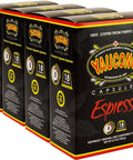 Espresso Capsule Pods for Nespresso Machines 72 Count Pack in Four Resealable Boxes 100 Percent Puerto Rico Coffee Intense Espresso Roast Level 8 Smooth Bold Flavor for Everyday Brews