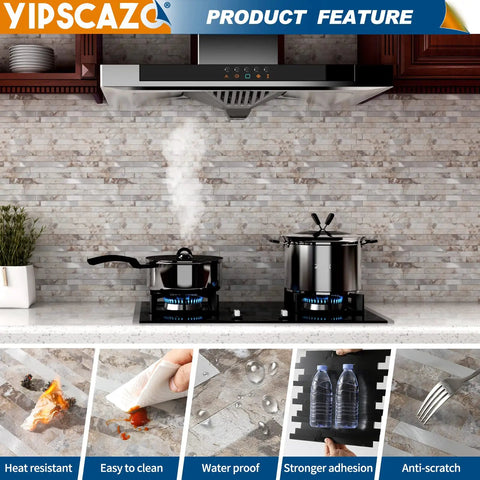 Peel And Stick Stone And Metal Tile Backsplash 12x12 In Perisa For Kitchen Bathroom Laundry Camper And Fireplace With Durable Adhesive