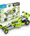 Creative Builder 30 In 1 Multimodel STEM Kit For Kids 7 And Up Motorized Vehicle Brick Set box and race car model