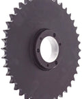 Single Strand Roller Chain Sprocket With 1 Inch Pitch 21 Teeth QD Bushed Type B Hub For 80 Chain Heavy Duty Sprocket side view