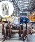 U Groove Bearing 20 Pack 3x12x4mm Carbon Steel Sealed Ball Bearings in industrial rail system setting