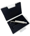 Top Shelf Surface Roughness Tester With Slim Needle for Tricky Grooves and Curved Surfaces, portable metal probe in case.