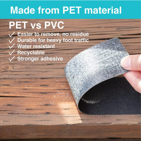 Peeling back anti slip traction tape 2 inch by 38 foot durable non slip grip for stairs treads indoor outdoor heavy foot traffic.