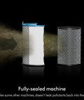 Whisper Quiet Compact Air Purifier For Whole Room Coverage Pet And Allergy Friendly Fully Sealed Filtration 360 Degree