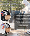 Heavy Duty Airless Paint Sprayer With Fifty Foot Hose And Three Swappable Tips Crush Exterior Painting Projects On Homes Fences And Decks Straight From The Paint Bucket Save Serious Sweat Equity And Get Her Done Quick, showcasing paint sprayer use.