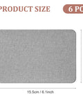 Self Adhesive Fabric Couch Repair Patches Kit 4x6 Inches Linen Mending Tape 6 gray patches with size dimensions