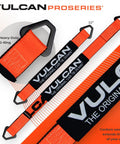 Ultimate Axle Tie Down Kit Pro Series Heavy Duty Webbing showing 22 and 36 inch axle straps with D-ring detail