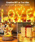Warm White Plug In Fairy Lights 33Ft 100 LED Silver Wire Firefly String Lights With Adapter For Weddings Parties Indoor Outdoor Christmas Patio Garden Decor Vibe Starry Glow
