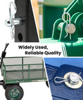 R Clip Hair Pin Fastener Kit For Bolts And Hitch Pins 24 Pcs Zinc Plated Steel R Clips used on cart and machinery