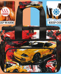 Insulated Picnic Backpack Lunch Bag For Food And Drinks With Spacious 12x9x10 Inch Interior, Leakproof Cooler Compartment