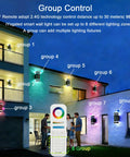 Outdoor Wall Light With RGB Color Changing And Warm White, 1000lm, RGB-CCT, Dual Pack GU10 Smart Bulbs, Mi.Light Remote Included