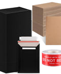 Trading Card Shipping Set With Self Adhesive Rigid Mailers And Cardboard Inserts 201 Pack Seven By Five Inch Envelopes Black