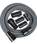 10ft Heavy Duty 1-7/8 Inch Wet Dry Vacuum Hose And Accessories Kit Compatible With Ridgid And Craftsman Vacs, hose, attachments shown