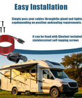 Heavy Duty Solar Cable Entry Gland Kit With 10AWG MC4 Connectors And Tinned Copper Wire Weatherproof Junction Box for RV installation.