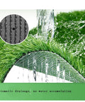Realistic Outdoor Artificial Grass Lawn Turf Mat for Patio and Garden, Low Maintenance Pet Friendly Fake Grass Carpet with Drainage display