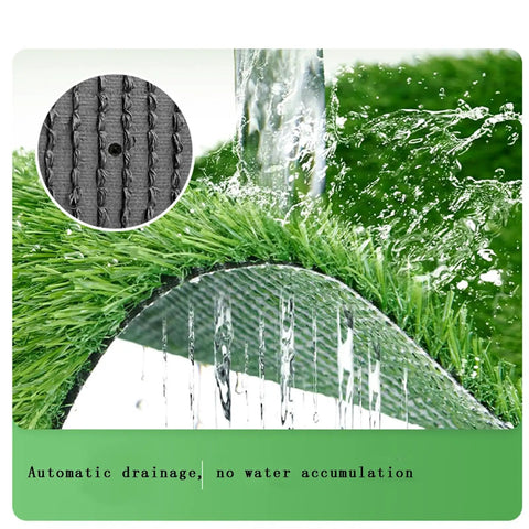 Realistic Outdoor Artificial Grass Lawn Turf Mat for Patio and Garden, Low Maintenance Pet Friendly Fake Grass Carpet with Drainage display