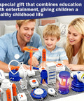 Hands On AI Powered Science Toy Set With Smart Voice Physics Circuits And Electronic Building Blocks For STEM Education 500 Plus Projects 66 Pieces Perfect Holiday And Birthday Gift For Kids Aged 3 And Up showing family playing
