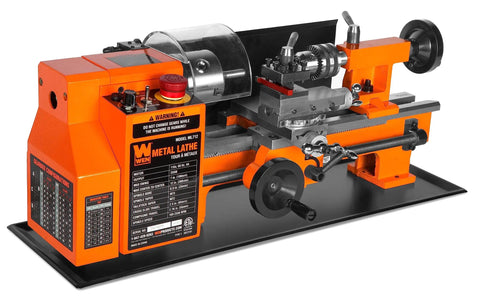 7 By 12 Inch Benchtop Metal Lathe With Variable Speed And Two Direction Control 100 To 2500 RPM Thread Dial For 12 To 52 TPI