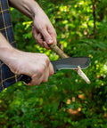 Outdoor Axe And Fixed Blade Knife Set With Full Tang And Wood Handle For Camping Survival And Hunting used to carve wood
