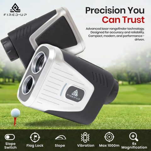 Must Have Magnetic Golf Rangefinder With Slope And Flag Lock 6X Zoom 5 To 1000 Yards Laser Rangefinder USB C Rechargeable