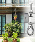 Close-up of Six Pack 1 Inch C Clamps With I Beam Design U Clamps Stainless Steel M8 Screw Ring Heavy Duty Desk Mount