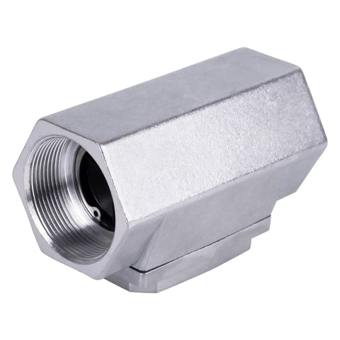 Two-Inch NPT Water Flow Meter Aluminum For Farm Irrigation And Industrial Use Real-Time LCD Readout Of Flow Rate And Total Durable Dry Environment Sensor Easy Install Heavy Duty Water Monitoring Tool, aluminum housing threaded end