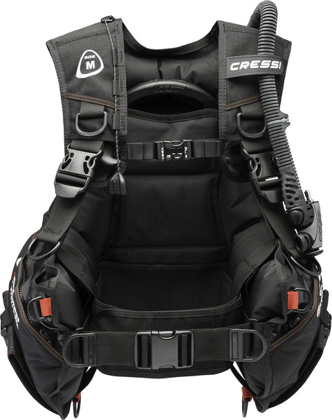 Start Pro 2.0 Scuba BCD Jacket For Adult Unisex XS Black Red With 1000 Denier Cordura Exterior And 500 Denier Interior