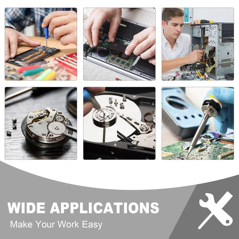 Wide applications of the 27.6 By 15.7 Inch Extra Large Soldering Mat With Wrist Strap And Grounding Accessories in electronics repair.