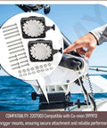 2 Pack Low Profile Swivel Base Downrigger Replacement Kit Featuring 360 Degree Rotation And A Dead Simple Setup, shown with install bolts.