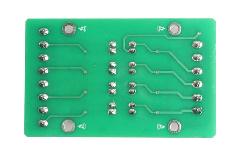 4 Channel Optocoupler Isolator Module With Level Voltage Converter for PLC Signals PNP NPN to NPN 3.3V to 12V circuit board backside
