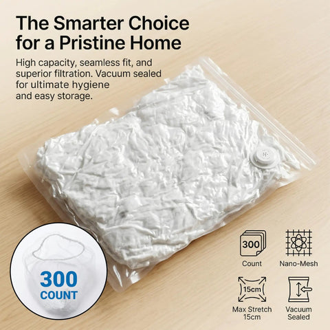 300 Pack Disposable Sink Strainer Bags Thick Premium Mesh With Easy Grip Loops Snag Hair And Kitchen Food Scraps Before Going Down Kick Pesky Pipe Clogs To The Curb