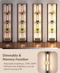 Go To Space Saving Floor Lamp With Built In Table And Shelves, Modern Reading Lamp With adjustable brightness functionality