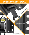 Ford F150 2015-2025 2 Pack Retractable Tie Down Straps, 10 Ft Self Retracting Ratchet Straps with metal mounts and rust-proof coating.