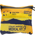 Ultralight Watertight Medical Kit.9 in yellow bag, ideal for 4 people up to 4 days, with bandages, blister care, and trauma supplies